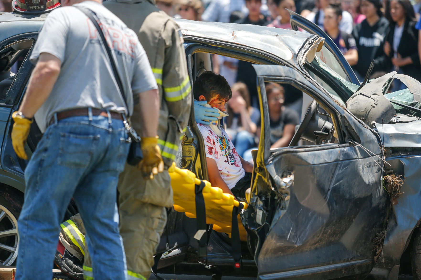 Paris High School mock wreck